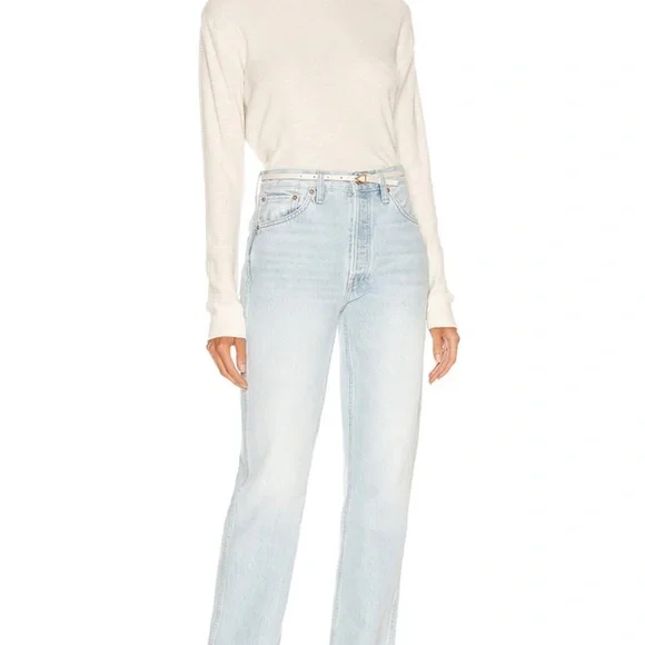 🚨 1 DAY SALE 3/19 🚨 NWOT RE/DONE Thermal Long Sleeve Tee - Picture 4 of 9